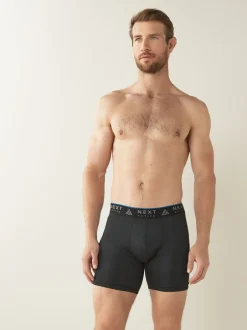 Ondergoed|Ondergoed*Next Zwart - 4 Langere sportboxershorts