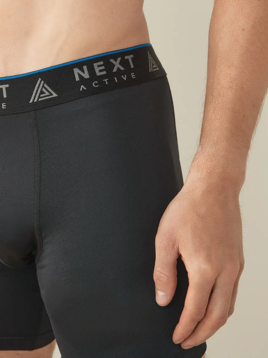 Ondergoed|Ondergoed*Next Zwart - 4 Langere sportboxershorts