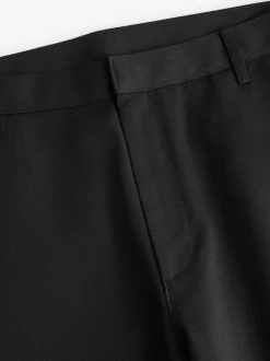 Formele Broek|Next - 2 Modieuze broeken zonder bandplooi Zwart