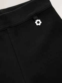 Schoolkleding*Next - 2 schoolbroeken met hoog aandeel katoen, stretchy, bootcut en elastische tailleband (3-17jr) Zwart