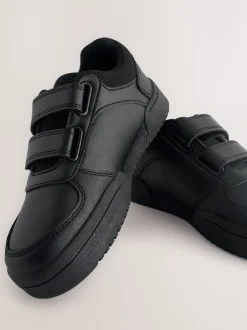 Sneakers|Sneakers|Next Zwart - 3 schoolschoenen met klittenbandsluiting