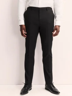 Formele Broek|Broeken En Chino's*Next - Aansluitend - Elasticated Waist Motionflex Stretch Smart Trousers Zwart