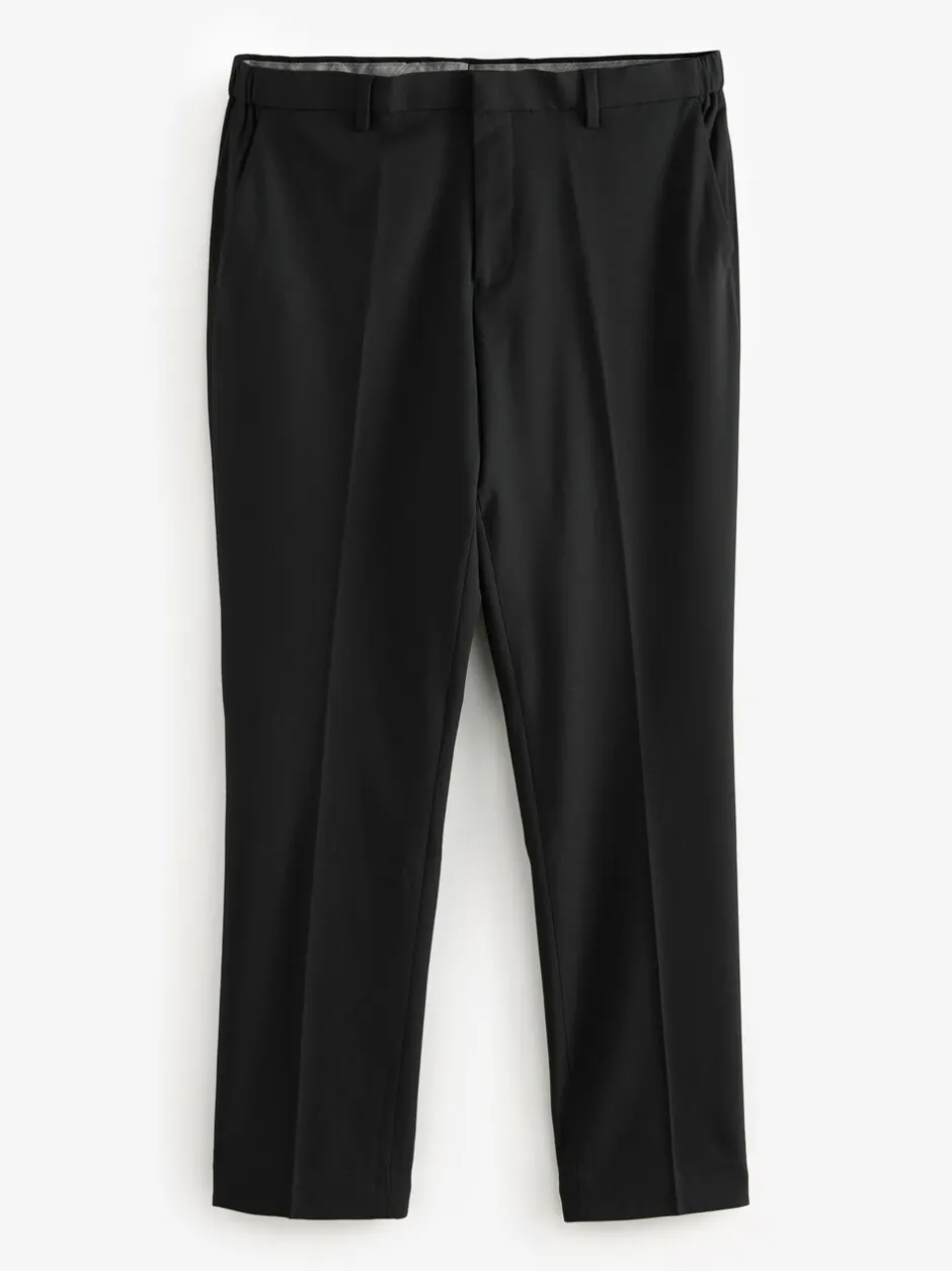 Formele Broek|Broeken En Chino's*Next - Aansluitend - Elasticated Waist Motionflex Stretch Smart Trousers Zwart