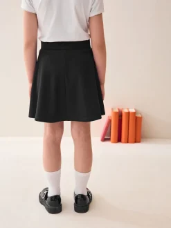 Schoolkleding|Shorts En Rokken|Next - Aantrekskirt voor school met jersey stretch (3-17jr) Zwart