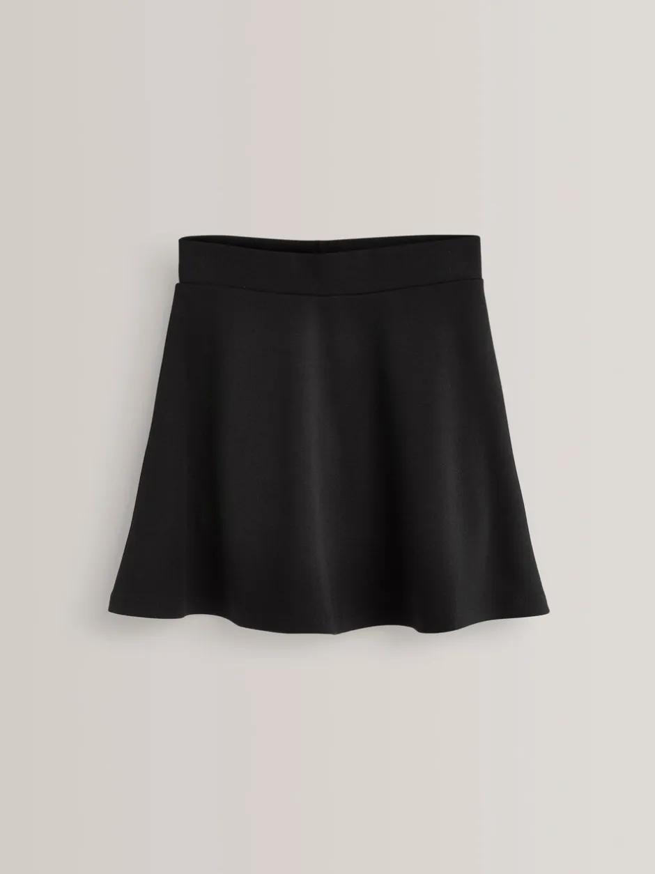 Schoolkleding|Shorts En Rokken|Next - Aantrekskirt voor school met jersey stretch (3-17jr) Zwart