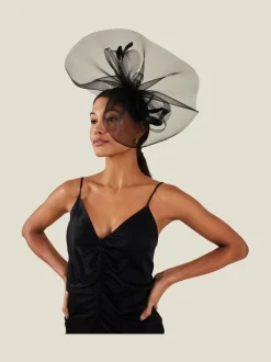 Haaraccessoires|Accessorize - Large Rhea Crin Fascinator Zwart