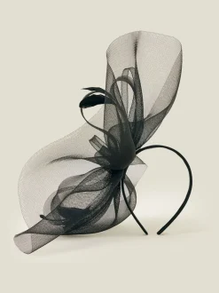 Haaraccessoires|Accessorize - Large Rhea Crin Fascinator Zwart