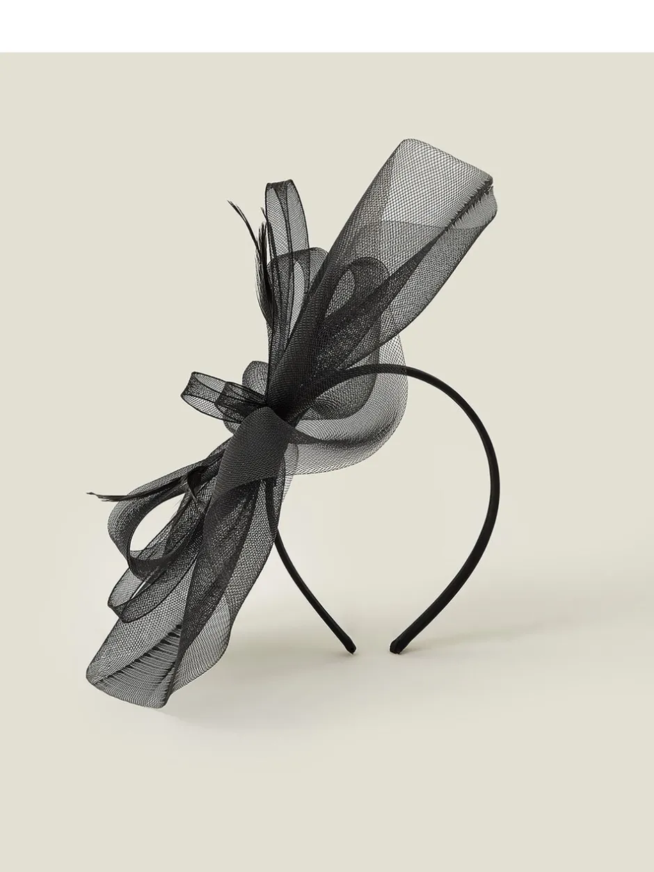 Haaraccessoires|Accessorize - Mini Mia Crin Fascinator Zwart