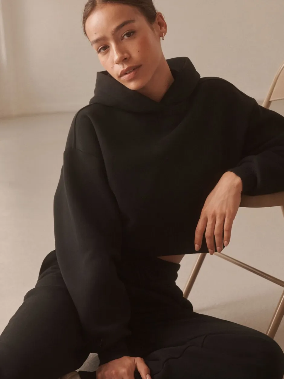 Sportkleding|Next Zwart - Actieve cropped hoodie