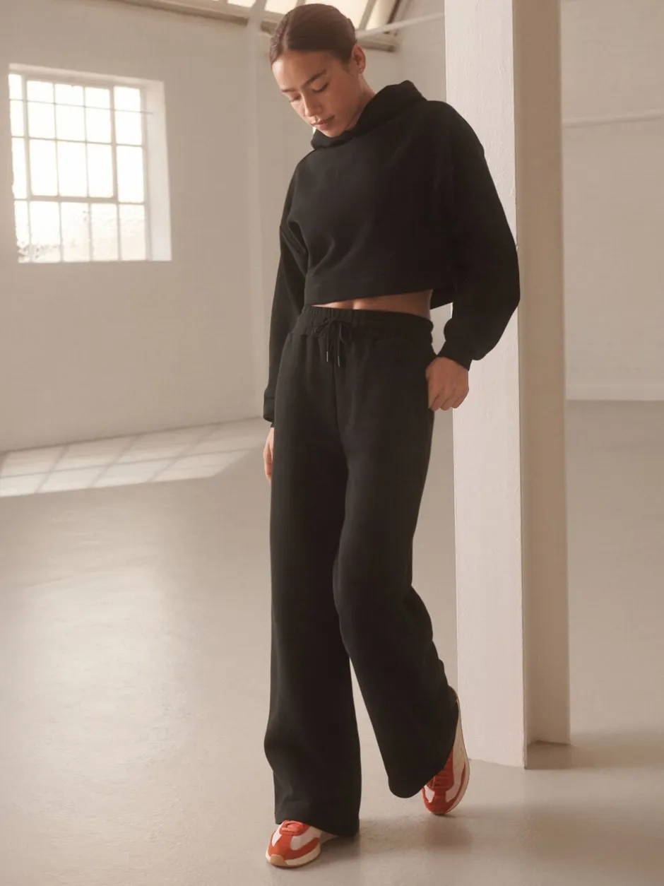 Sportkleding|Next Zwart - Actieve cropped hoodie