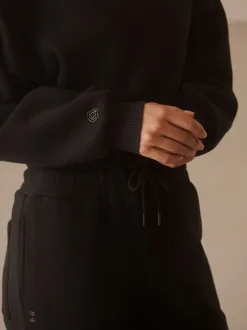 Sportkleding|Next Zwart - Actieve cropped hoodie