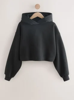 Sportkleding|Next Zwart - Actieve cropped hoodie