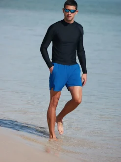 Badkleding|Next Zwart - Active - Huidvriendelijk hemdje met lange mouwen