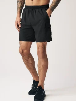 Shorts*Next - Active cargo gym trainingshorts Zwart
