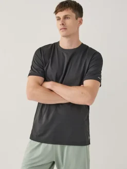 Sportkleding*Next - Active Gym T-shirt met textuur Zwart