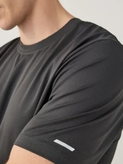 Sportkleding*Next - Active Gym T-shirt met textuur Zwart