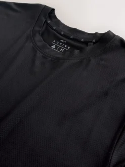 Sportkleding*Next - Active Gym T-shirt met textuur Zwart