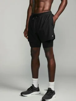 Shorts|Next - Active 2-in-1 shorts Zwart