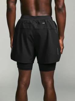 Shorts|Next - Active 2-in-1 shorts Zwart