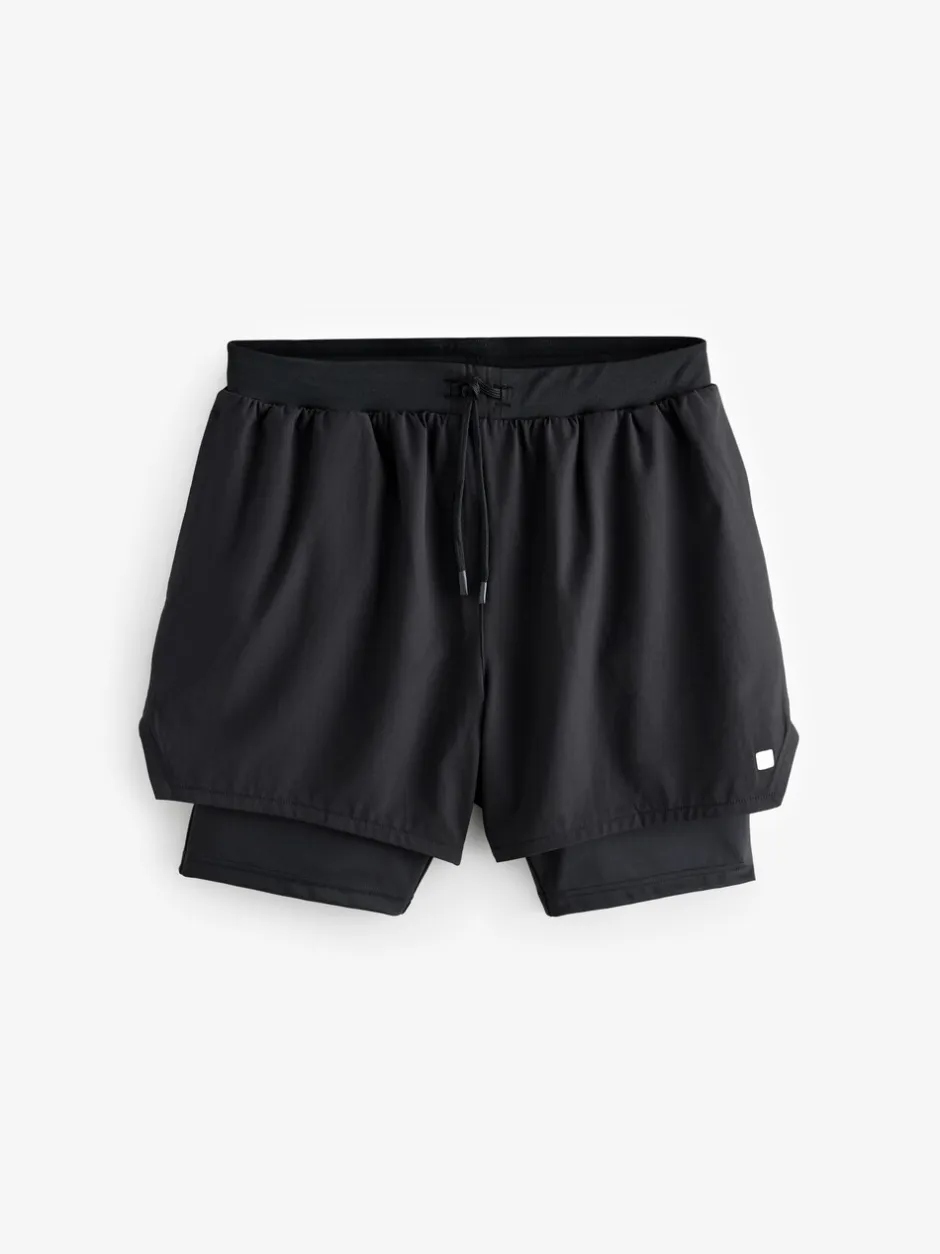 Shorts|Next - Active 2-in-1 shorts Zwart
