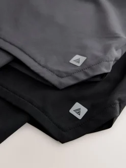 Shorts|Next Zwart - Active 2-In-1 Shorts 2 Pack