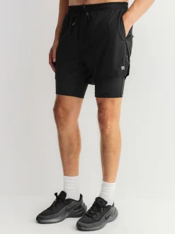 Shorts|Next Zwart - Active 2-In-1 Shorts 2 Pack