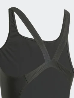Badkleding|adidas - Badpak met V-rug voor kinderen Zwart