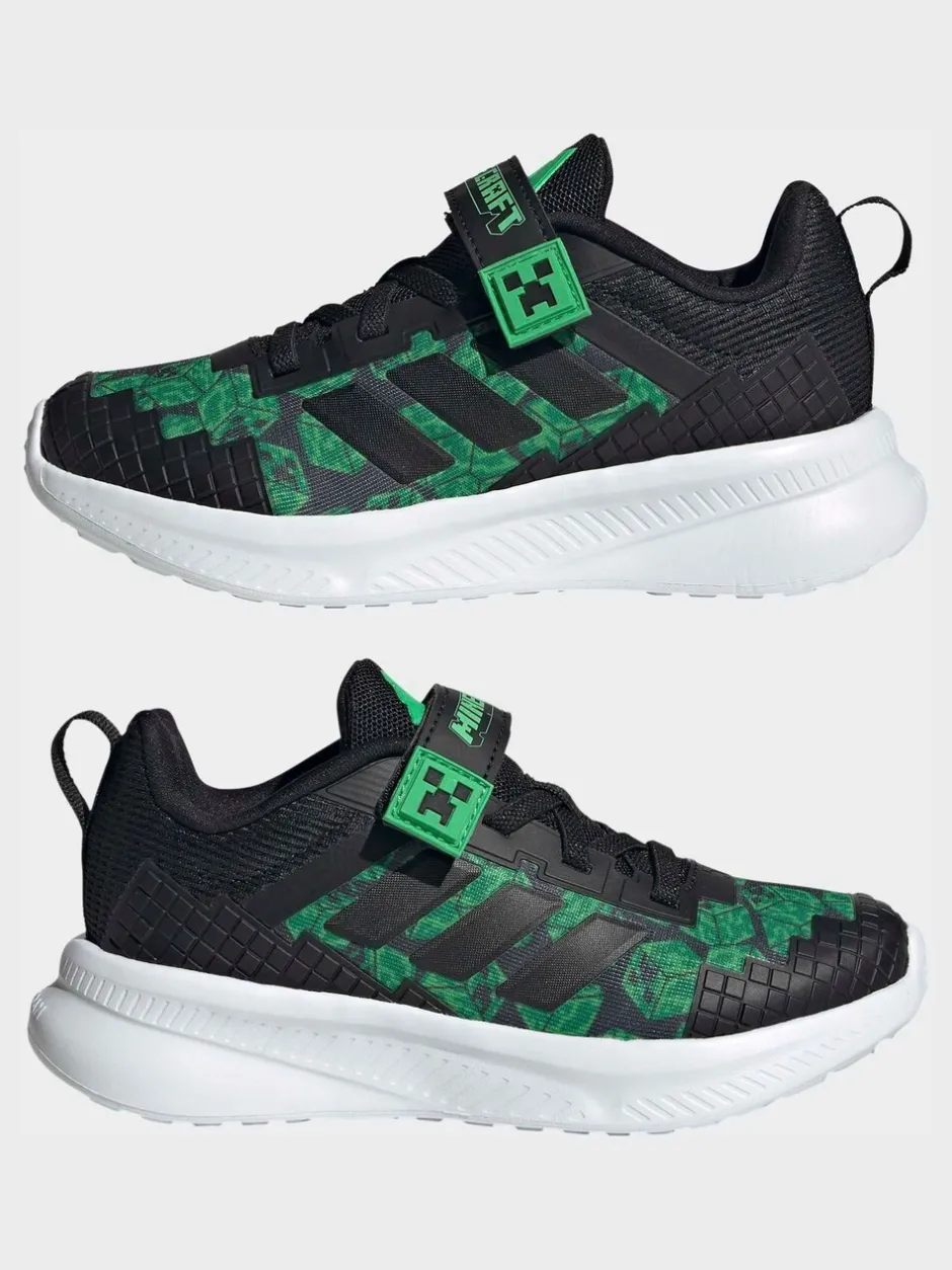 Sneakers*adidas - Minecraft Forarun 4.0 Kids Trainers Zwart