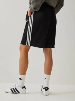 Shorts*adidas originals - 3-Stripes Jaquard Shorts Zwart