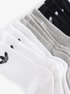 Sokken|Sokken*adidas Zwart - Originals verpakking van 6 Trefoil enkelsokken