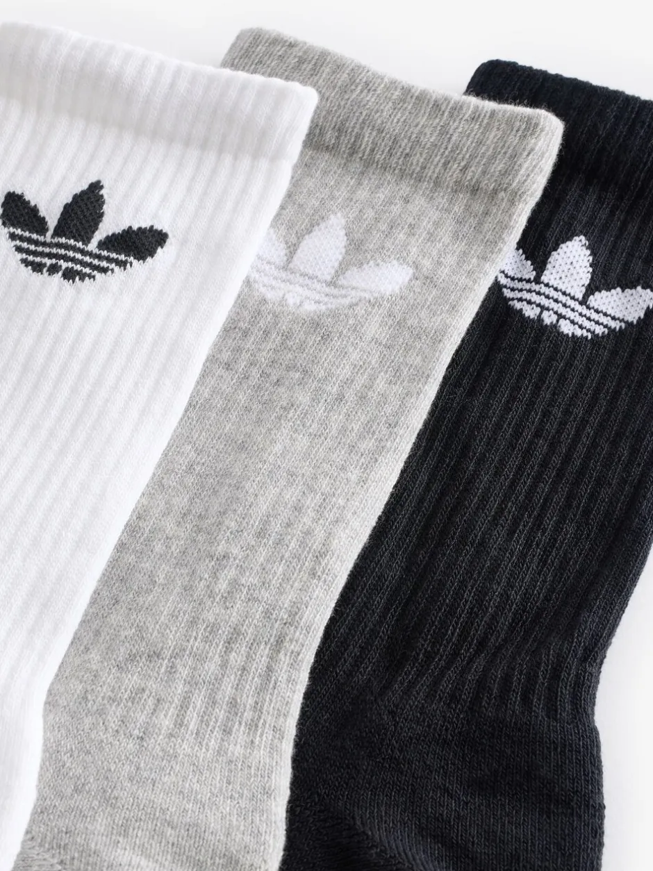 Sokken|Sokken*adidas Zwart - Originals verpakking van 6 Trefoil enkelsokken