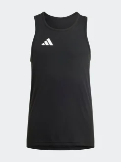 Rompertjes En Hemdjes*adidas - Team Kids Tanktop Zwart