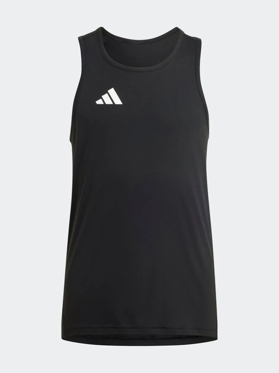 Rompertjes En Hemdjes*adidas - Team Kids Tanktop Zwart