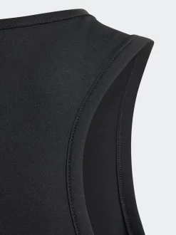Rompertjes En Hemdjes*adidas - Team Kids Tanktop Zwart