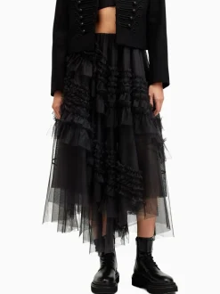 Rokken*All Saints - AllSaints Jen Rok Zwart