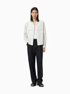 Formele Broek*All Saints - AllSaints Tallis Straight Trousers Zwart
