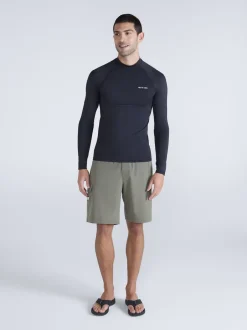 Badkleding*Animal - Sonny sneldrogend surfhemd met logo voor heren Zwart