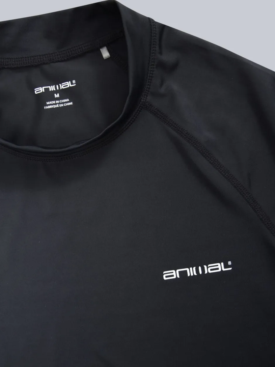 Badkleding*Animal - Sonny sneldrogend surfhemd met logo voor heren Zwart