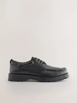 Schoenen|Formele Schoenen|Next Zwart - Apron Leather Shoes