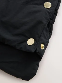 Schoolkleding|Jassen En Jacks|Baker by Ted Baker - meisjes regenbestendige gewatteerde lange jas Zwart
