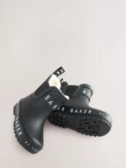 Laarzen*Baker by Ted Baker - - gevoerde regenlaarzen van imitatiebont voor jongens Zwart