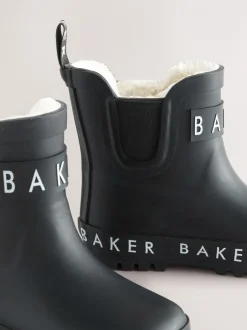 Laarzen*Baker by Ted Baker - - gevoerde regenlaarzen van imitatiebont voor jongens Zwart