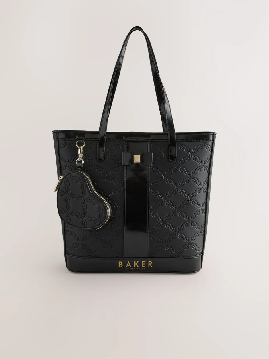 Tassen|Schoolkleding*Baker by Ted Baker - Embossed PU Tote Bag Zwart