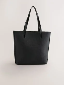 Tassen|Schoolkleding*Baker by Ted Baker - Embossed PU Tote Bag Zwart