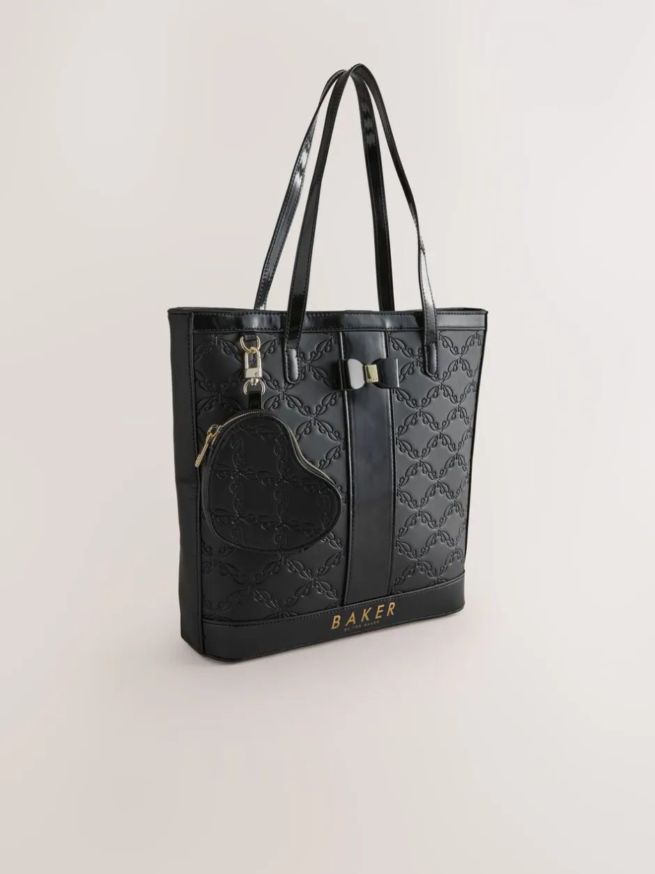 Tassen|Schoolkleding*Baker by Ted Baker - Embossed PU Tote Bag Zwart