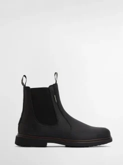 Boots*Barbour - ® Hale leren Chelsea laars Zwart