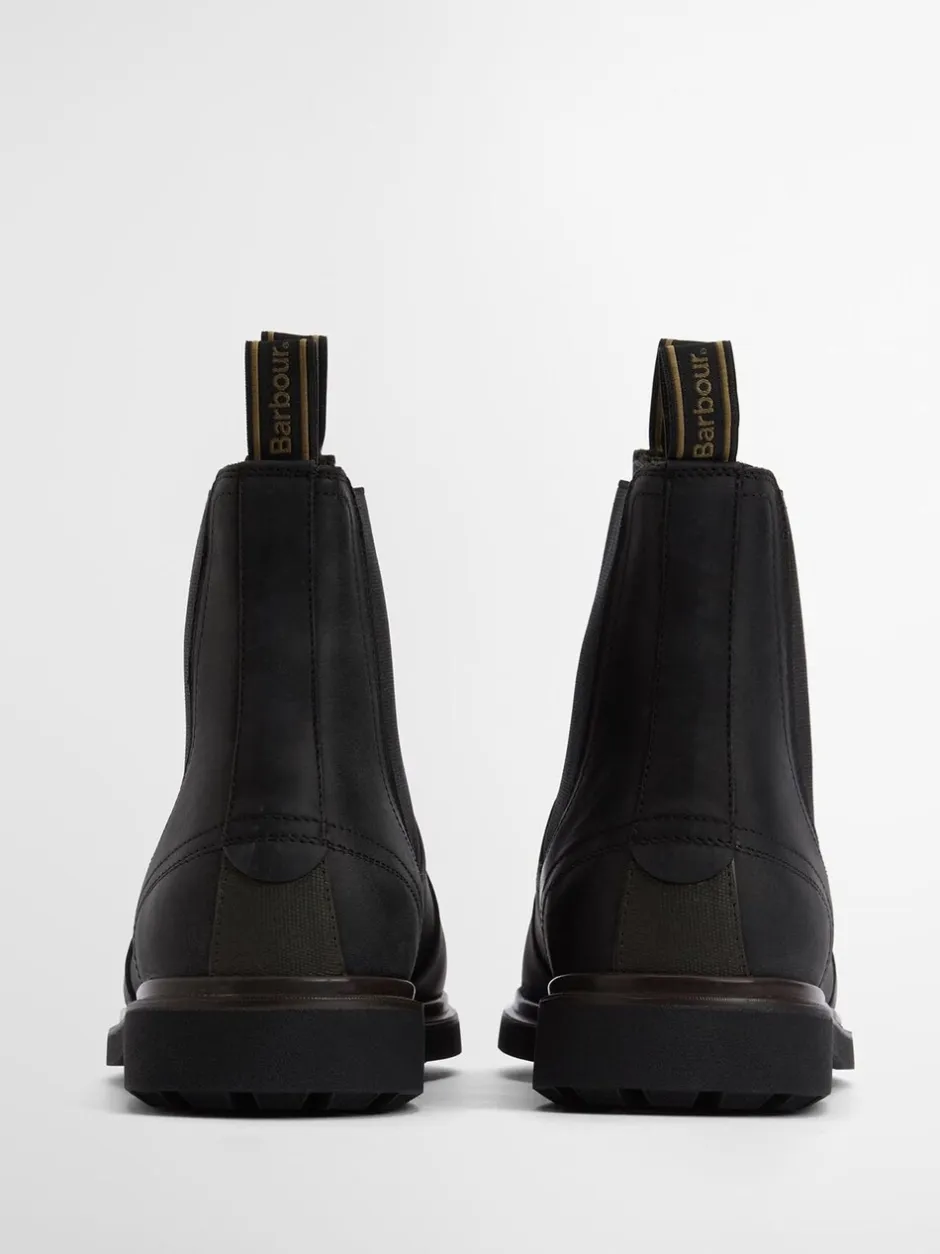 Boots*Barbour - ® Hale leren Chelsea laars Zwart