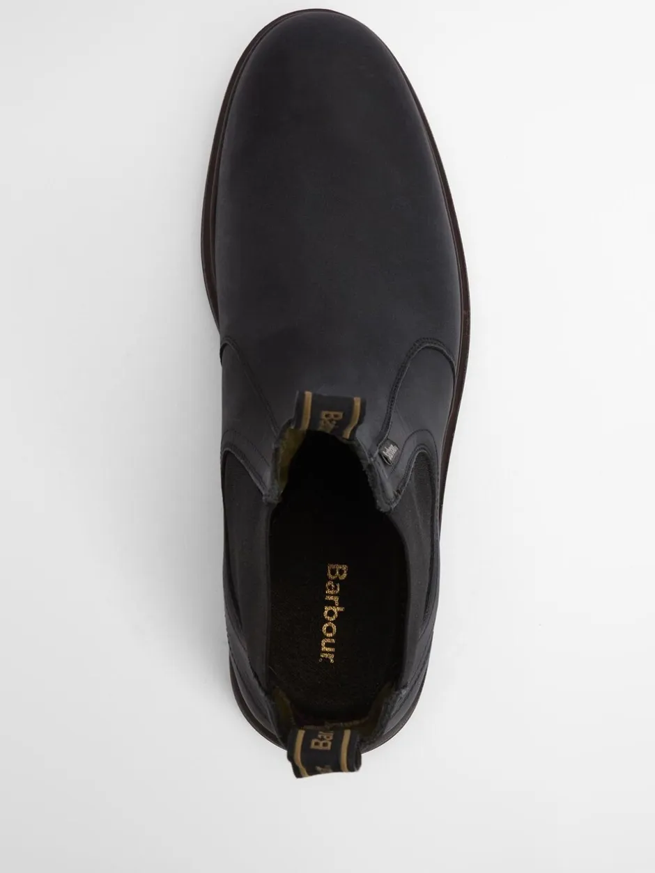 Boots*Barbour - ® Hale leren Chelsea laars Zwart
