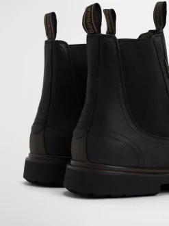 Boots*Barbour - ® Hale leren Chelsea laars Zwart