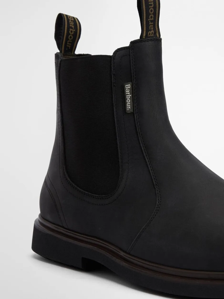 Boots*Barbour - ® Hale leren Chelsea laars Zwart